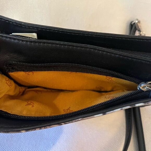 Rare 🔥 ICON Los Angeles‎ Snow Leopard designer leather crossbody bag, NWOT. - Picture 5 of 14